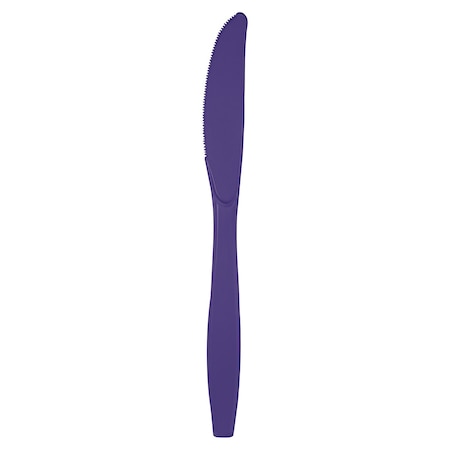 Touch Of Color Purple Plastic Knives, 7.5", 288PK 010575